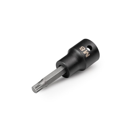 Tekton 1/2 Inch Drive x M8 Triple Square Impact Bit Socket SIB28208